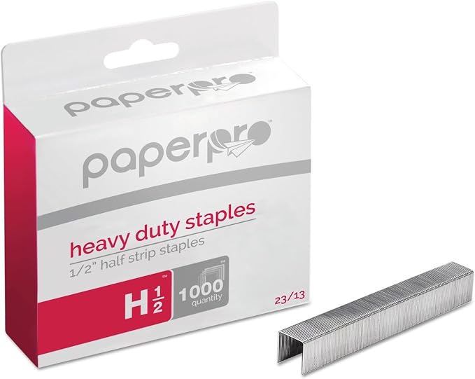 Bostitch Office 1913 Heavy Duty 23/13 Staples, 100 Sheet Capacity (Box of 1,000) (Pack of 12)