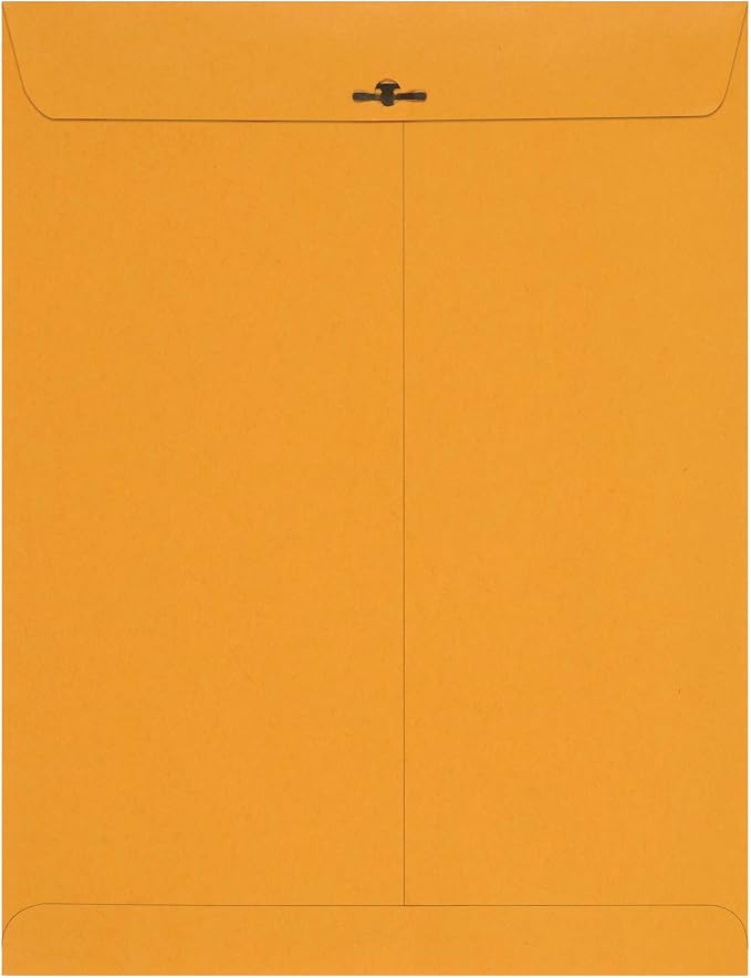 Amazon Basics Clasp Kraft Envelopes for Documents, Gummed Mailing, 10" x 13", 200-Pack