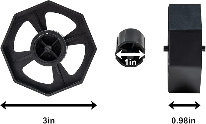 Desktop Tape Dispenser Adhesive Roll Holder (Fits 1" & 3" Core) with Weighted Nonskid Base (2Pack-Rose red)