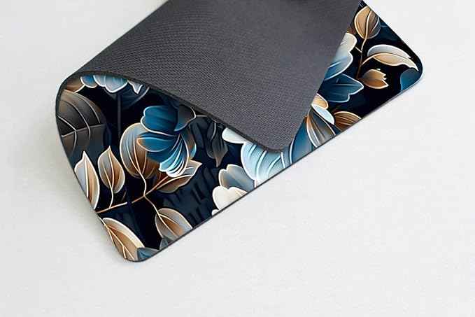 Women Girls Flower Mouse pad Non-Slip Rubber Base Mouse Pads for Computers Laptop Office Desk Accessories Mouse pad