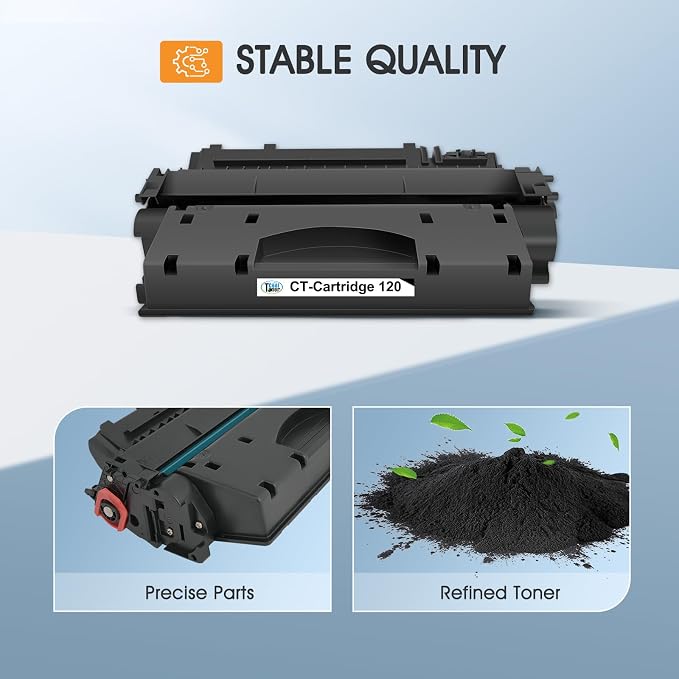 120 Black Toner Cartridge for Canon D1120 D1550 CRG-120 CRG120 High Yield | Compatible for Canon ImageCLASS D1120 D1550 D1150 D1320 D1350 D1520 D1100 D1370 D1180 D1170 MF6680DN MF417dw 4-Pack Printer