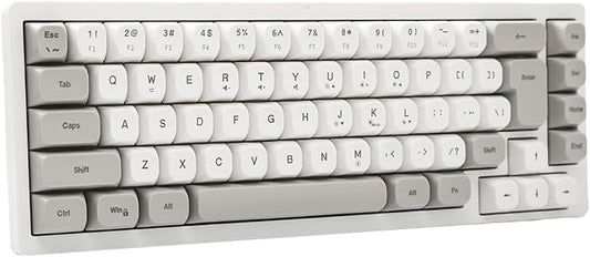 Wired RGB Gaming Membrance Keyboard. 65 Percent Mini Creamy LED Computer Keyboard .Small Ergonomic Clicky Teclado with ABS Backlit Unreplaceable Keycaps. for PC Laptop MAC Gamer. (Gray)