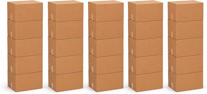 BOX USA Shipping Boxes Medium 12"L x 9"W x 4"H 25-Pack - Corrugated Cardboard Box for Moving, Mailing, Packing, Packaging and Storage