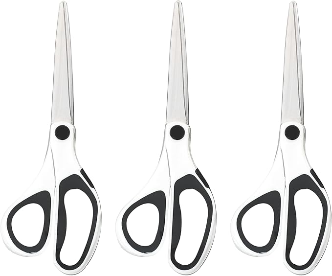 Scotch Precision Ultra Edge Scissors, 8 inch scissors 3-8 inch scissors/pack