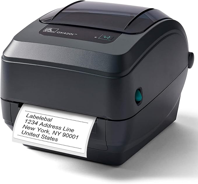 (9,000 Labels/12 Rolls) Labelebal 3-Proof 1" Core 12 Rolls 4" x 2" Inch Direct Thermal Labels, Address Shipping Labels Compatible with Rollo & Zebra Desktop Printers Adhesive