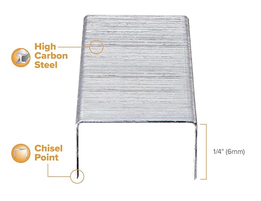 Bostitch Office Standard Staples, 1/4 Inch Standard Box, 5000 Count