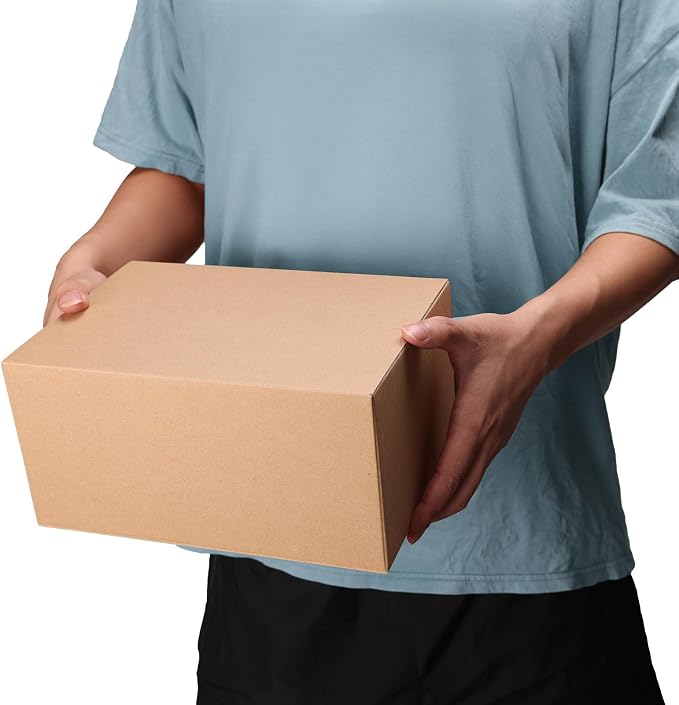 10x7x5 Shipping Boxes Set of 40, Kraft Boxes Mailers for Small Business | Brown Corrugated Cardboard Boxes Bulk for Shipping Packaging Moving Packing Mailing