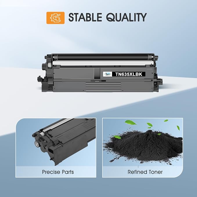 TN635XL TN635 Black Toner Cartridge for Brother TN635XLBK MFC-L8930CDW | Compatible for Brother TN 635XL TN-635XL HL-L8430CDW MFC-L8730CDW HL-L8570CDW MFC-L8970CDW HL-L8430CDWT Ink Printer 2 Pack