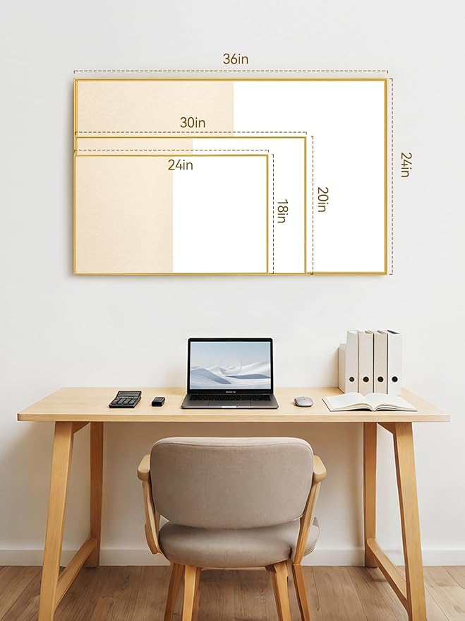 Dry Erase Cork Board Combo | 30"X20" Whiteboard with Linen for Wall, Magnetic Dry Erase Bulletin Board, Vision Board for Home, Office, School, Off White