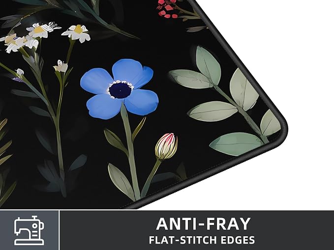 Rinaze Large Gaming Mouse Pad, Extended Mousepad with Superior Micro-Weave Cloth, Comfortable Desk Mat for Gamer, Office and Home 900x400 mm