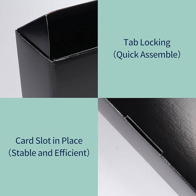 Rempry 12x9x4 Black Shipping Boxes 20 Pack, Large Cardboard Mailer Boxes for Small Business Shipping Packaging