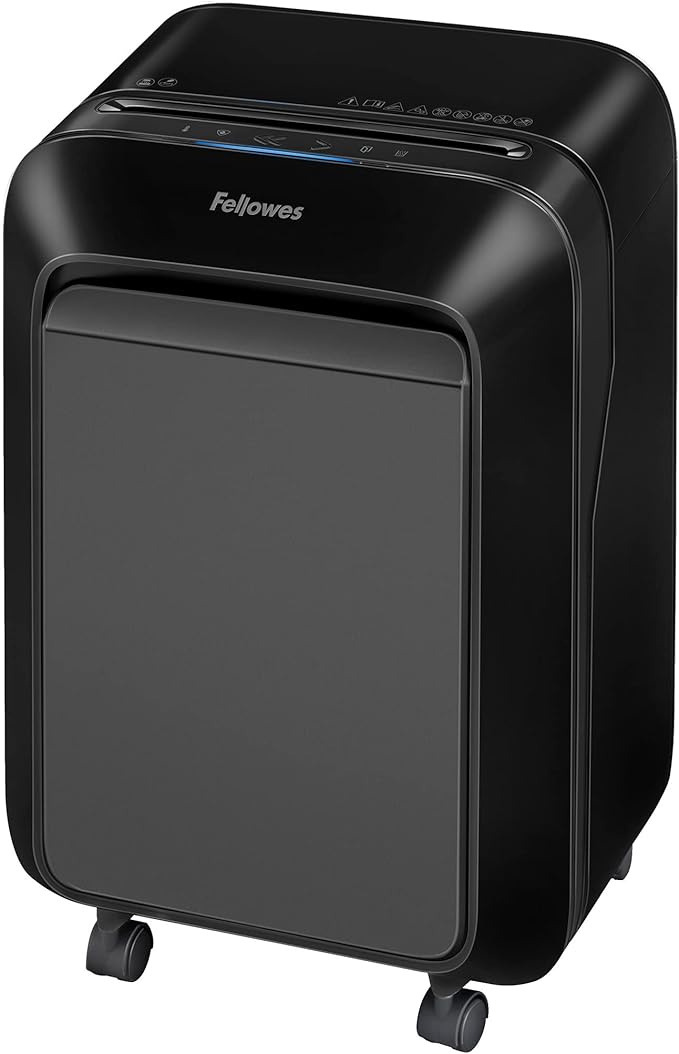 Fellowes LX210 P-4 Micro-Cut Paper Shredder, Jam-Proof Heavy-Duty Paper Shredder for Office, 16 Sheet Capacity, Black