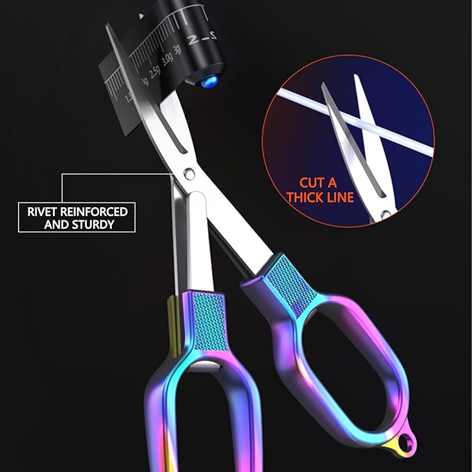 Folding scissors,TSA-Compliant and Portable,Compact enough to fit in your purse,Safe Portable Travel,small,Stainless Steel Retractable Scissors,fishing scissors,2 Pcs