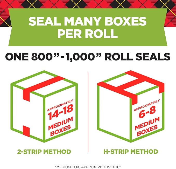 Scotch Sure Start Packing Tape, Clear, Quiet Unwind and Easy Start, 1.88 in. x 25 yd., 6 Tape Rolls, Designed for Packing, Shipping and Mailing, No Splitting or Tearing, 1.5" Core, Packaging May Vary