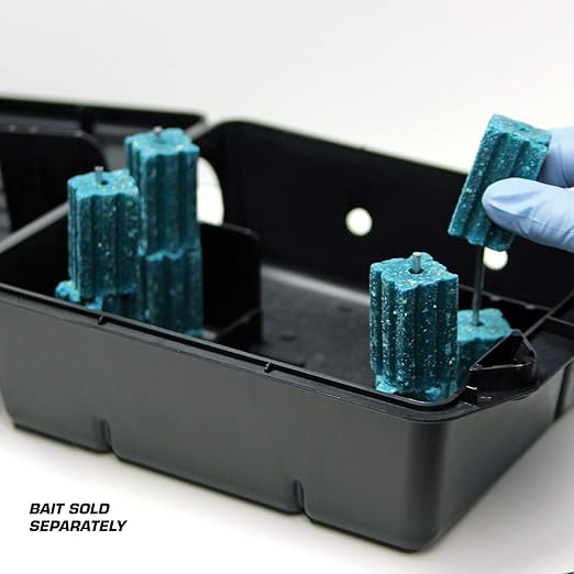 Tomcat Rodent Station, Each Box Includes 1 Rodent Station with 4 Bait Securing Rods and 1 Security Key, Use Indoors or Outdoors, 2-Pack
