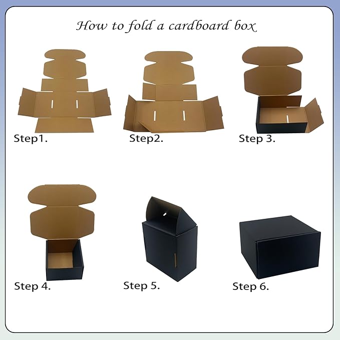 20 Pack 12x10x3 inches Black Shipping Boxes, Corrugated Mailer Boxes, Packaging Boxes for Products, Recyclable Cardboard Box, Flat Literature Mailers for Gifts, Small Business by Mailing