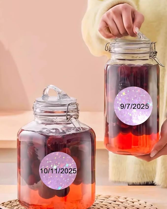 Thermal Labels, Compatible with T50M Pro/M110/M100/M220 Label Maker and Other 4x6 Thermal Printers for Shipping Barcode & Custom Stickers, Holographic Starlight Pink, 2×2 inch