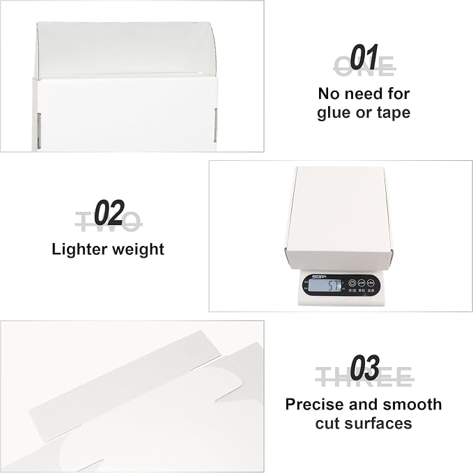 50 Pack 6"x6"x2" White Small Shipping Boxes for Packaging Small Business | Corrugated Cardboard Mailer Boxes, Small Boxes for Shipping, Jewelry Mailing