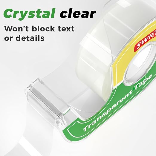 SWRT Tape, 24 Rolls Clear Tape Refills for Dispenser, Transparent Tape, 3/4 in x 800 in Tape Rolls, Strong Adhesive Tape for Gift Wrapping, Home, School & Office Tape