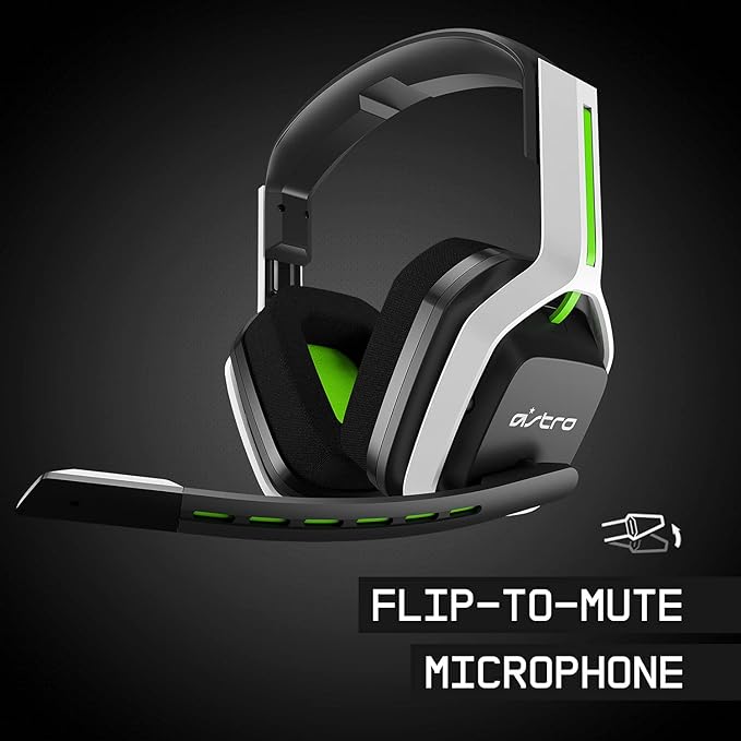 ASTRO Gaming A20 Wireless Headset Gen 2 for Xbox Series X | S, Xbox One, PC & Mac - White/Green