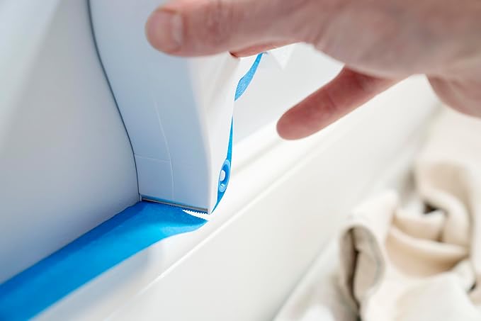 Scotch Blue Painters Tape Applicator, Applies Painter's Tape in One Continuous Strip, Paint Tape Applicator for Trim, Windows and Door Frames, 1.41 Inches x 20 Yards, 1 Starter Roll (TA3-SB-ESF)