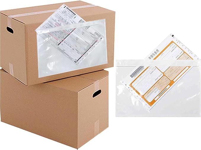 6x9 Packing List Mailing Envelopes Shipping Envelopes Packing List Clear Adhesive Shipping Label Sleeves Shipping Supplies for Small Businesses(2000 Pcs)