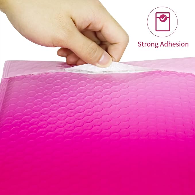 8.5x11 Inch 30 Pack Pink Bubble Mailers, Waterproof Padded Envelopes, Self Seal, Strong Adhesion Bubble Envelopes, Cushioning Padded Mailers for Small Items