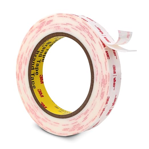 3M Double Sided Mounting Tape 3/4''x15.4Ft, White 4950 Heavy Duty | Waterproof Adhesive Foam Tape for Car Home Office Deco