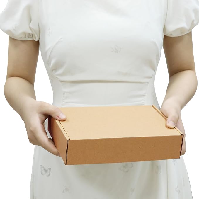 PHAREGE 40 Pack 9x6x2 inch Small Shipping Boxes, Brown Mailing Boxes | Tuck Top, Quick Fold, Easy Assemble, Shape Well, Single Corrugated, DIY Cardboard, DVD, Phone, Book, Business Packaging