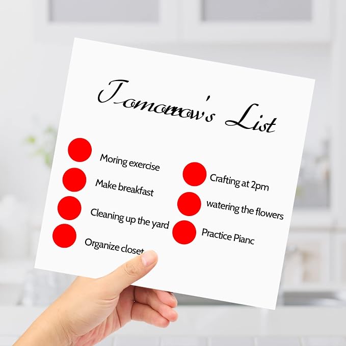 3500 Dot Stickers, 3/4 inch Red Coding Labels - Circle, Price, Dot Stickers for Office, Classroom, Students