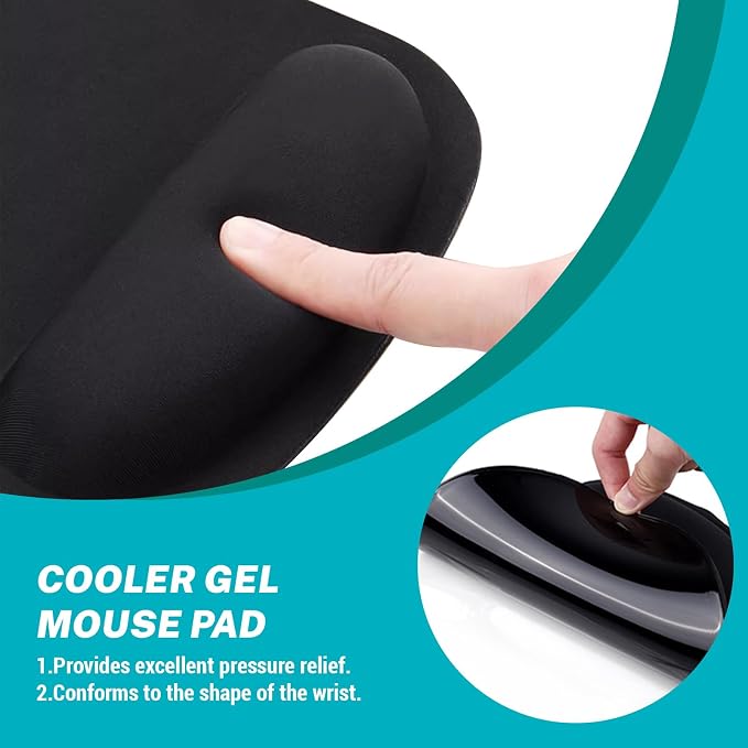 Hancynir Dumpster on Fire Ergonomic Mouse Pad with Wrist Support Desk Decor | Gel Mouse Pads Wrist Rest, Cute Funny Comfortable Computer Mousepad, for Gaming Laptop Work Home Accessories Office Supplies
