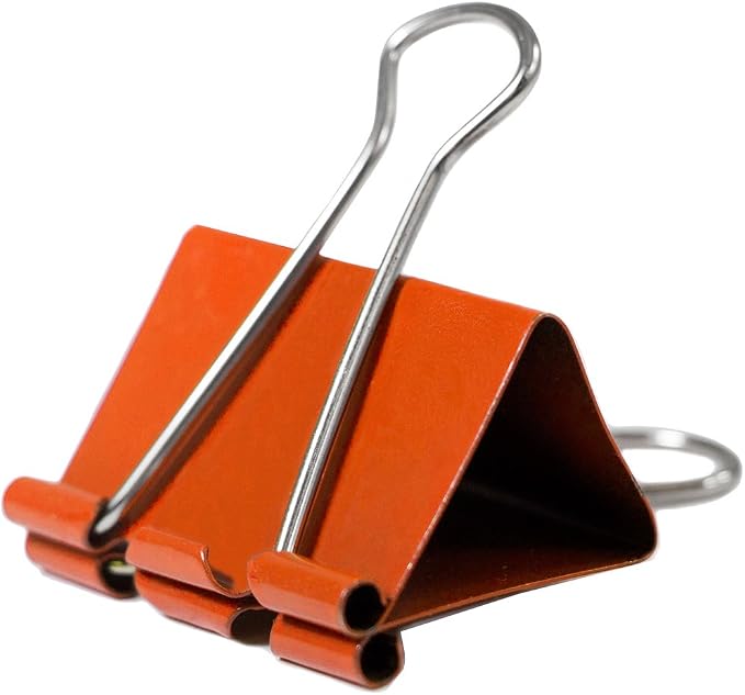 JAM PAPER Colorful Binder Clips - Large - 1 1/2 Inch (41 mm) - Assorted Binderclips - 6 Packs of 12