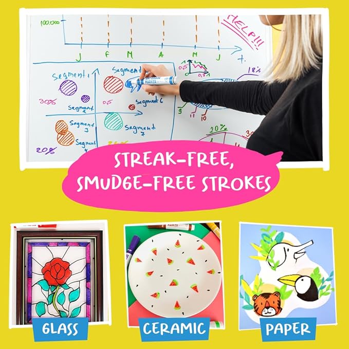 Chalkola Dry Erase Markers Chisel Tip (15 Pack, 12 Colors) | Dry Erase Pens - Non toxic, Low odor Whiteboard Markers for Kids, Teachers, Office, School, Classroom Supplies & Accessories