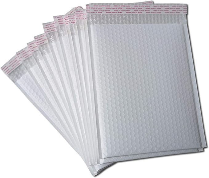 25 Pack 4x6 Inches Small White Poly Bubble Lined Mailers Padded Shipping Envelopes Self Seal Mailer Waterproof, Shockproof and Dustproof (White 4x6 Inches-25pcs)