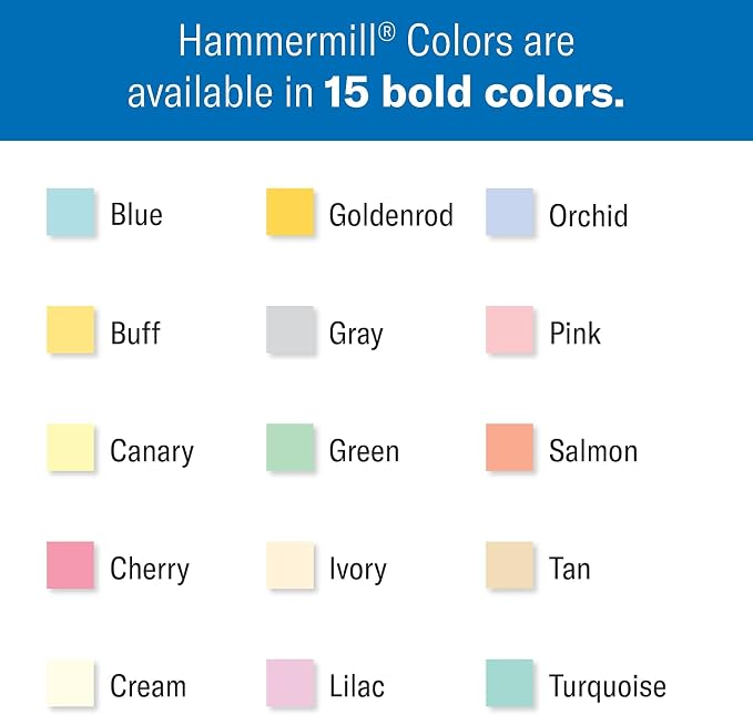 Hammermill 103119 Recycled Colored Paper, 20lb, 8-1/2 x 11, Salmon, 500 Sheets/Ream