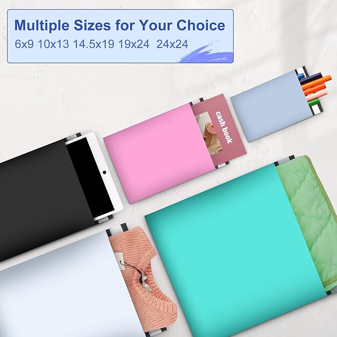 120PC Poly Mailers 6x9 Inch Light Blue Mailing Envelopes Bags 6x9 Poly Mailers Shipping Bags with Self Adhesive Waterproof and Tear-Proof Postal Bags