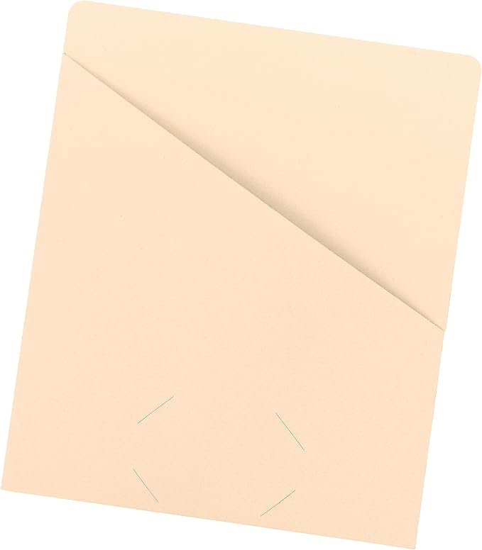 Smead Slash Jacket, Letter Size, Manila, 25 per Pack (75430)