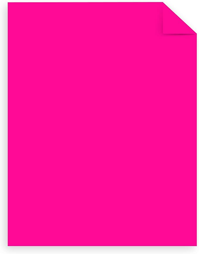 Astrobrights Mega Collection, Colored Paper, Bright Pink, 625 Sheets, 24 lb/89 gsm, 8.5" x 11" - MORE SHEETS! (91674)
