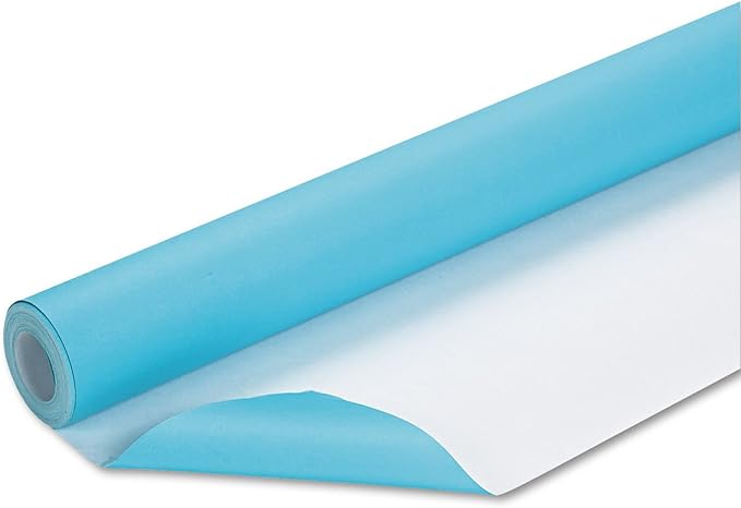 Fadeless Bulletin Board Paper, Fade-Resistant Paper for Classroom Decor, 48” x 50’, Azure, 1 Roll