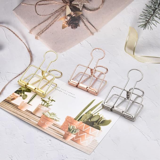 Extra Large Binder Clips 2 Inch, Big Paper Clamps Silver for Office School Supplies (15Pcs)