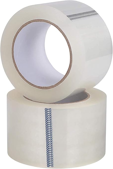 24 Rolls Clear Carton Shipping Box Sealing Packing Tape, 3" x 110 Yards 330' Ft, Heavy Duty Transparent Tape, Designed for Office, Home or Commercial Use