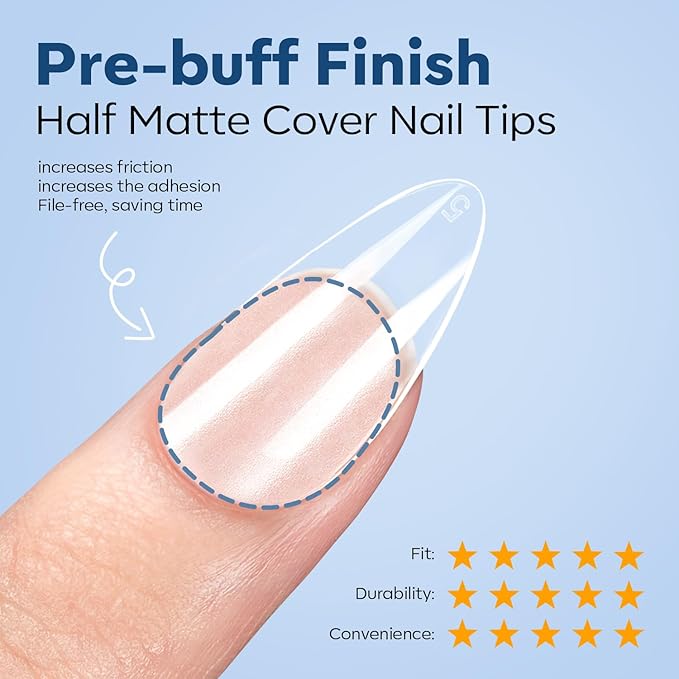 modelones X Nail Gel Kit Kit Short Almond, Solid Nail Glue Gel with Portable U V Lamp 216Pcs 12Sizes Pre-Etched Press ons Fake Acrylic Extension Kit DIY Salon Gift for Women