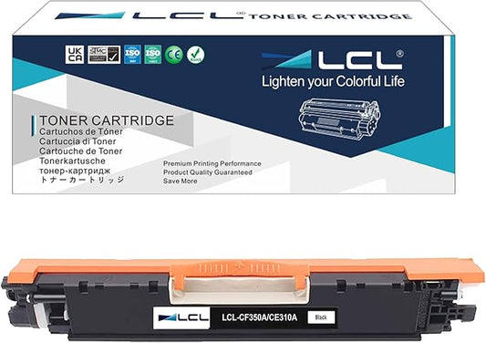 LCL Remanufactured Toner Cartridge Replacement for HP CE310A 126A LaserJet Pro CP1020 CP1025 CP1025nw LaserJet 100 Color MFP M175 M175nw M175a M175n M175w Pro 200 M275nw M275 (1-Pack Black)
