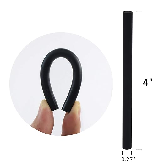Black Hot Glue Sticks 4" Long 0.27" Dia, Mini Size Glue Sticks for Glue Gun, Dual Temp All Purpose Craft Adhesive, 120-Pack