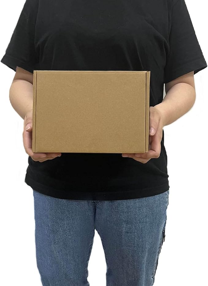 9x6x3 inch Shipping Boxes Pack of 25, Brown Corrugated Cardboard Mailer Box | Kraft Mailer Box for Packaging and Shipping Small Business, DIY Cardboard Mailing Box for Birthday Wedding Party Gift Giving