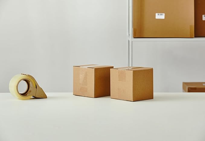 25 Packs Small Shipping Boxes 5X5X5 Inches, Kraft Corrugated Cardboard Boxes, For Small Business, Easy Assemble For Mailing, Moving, Packing And Storing