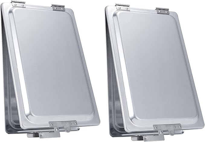 Truck and Trailer Aluminum Manifest Holder Waterproof Box with Stainless Steel Hinges and Latch, Document Holder Kit (2)