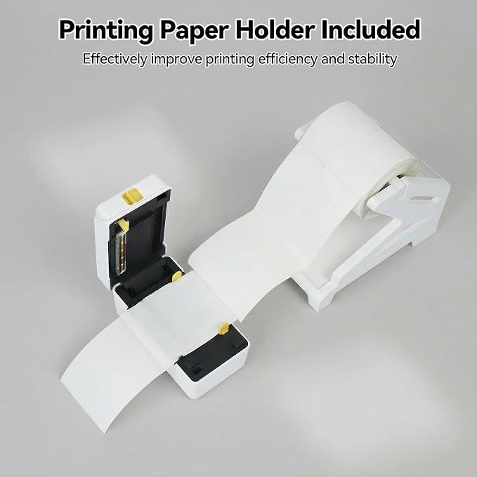 Bluetooth Thermal Shipping Label Printer, Wireless 3x5 Portable Thermal Printer for Small Business, Support iOS, Android, Windows, Mac, Widely