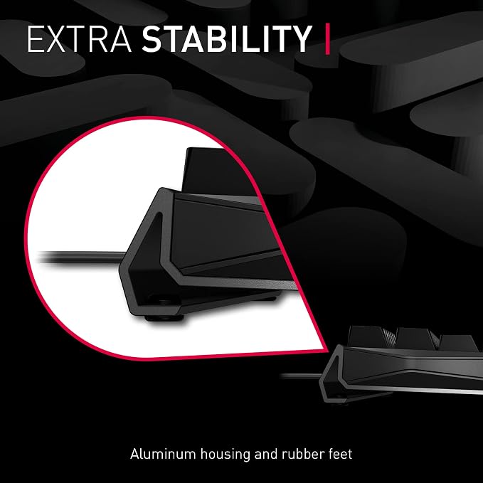 Cherry MX 3.0S Wired Mechanical Gaming Keyboard MX2A Silent RED Switches | Robust Aluminum Housing, RGB-Lighting, Full Key Rollover, Anti Ghosting, Black