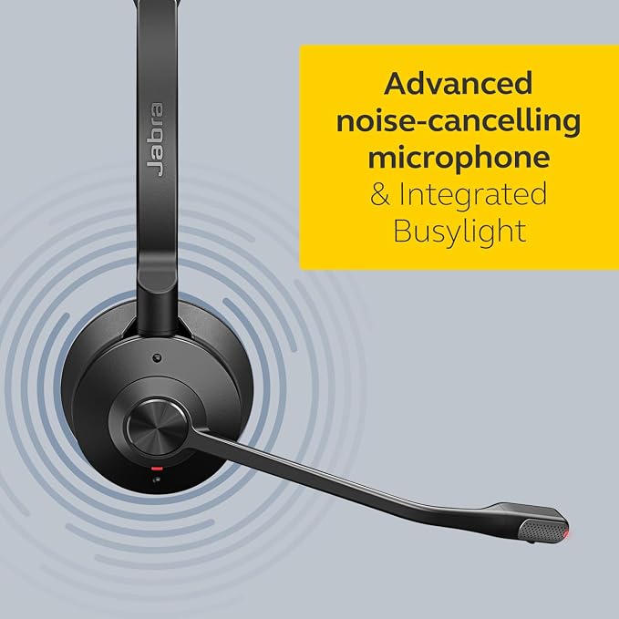 Jabra Engage 65 SE (Second Edition) Wireless Single‑Ear Headset with Mic | DECT Wireless Performance, Advanced Noise-Cancelling Microphone, All-Day Battery Life, Ideal for Office and Call Center